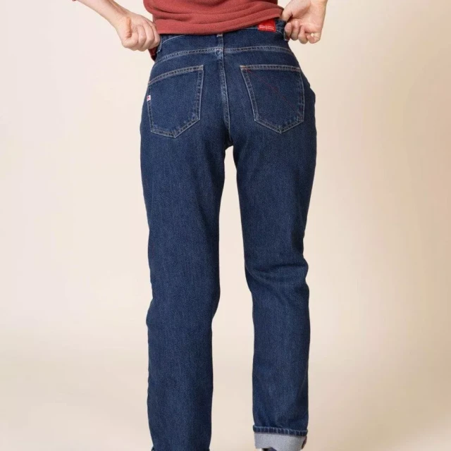 1083 - JEANS DROIT 201N DELAVE  coton bio indigo ocean
