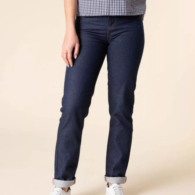 1083 - JEANS DROIT 201N  100 % coton bio denimoriginal bleu