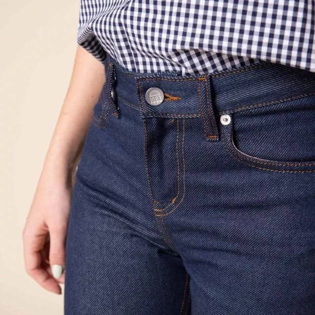 1083 - JEANS DROIT 201N  100 % coton bio denimoriginal bleu