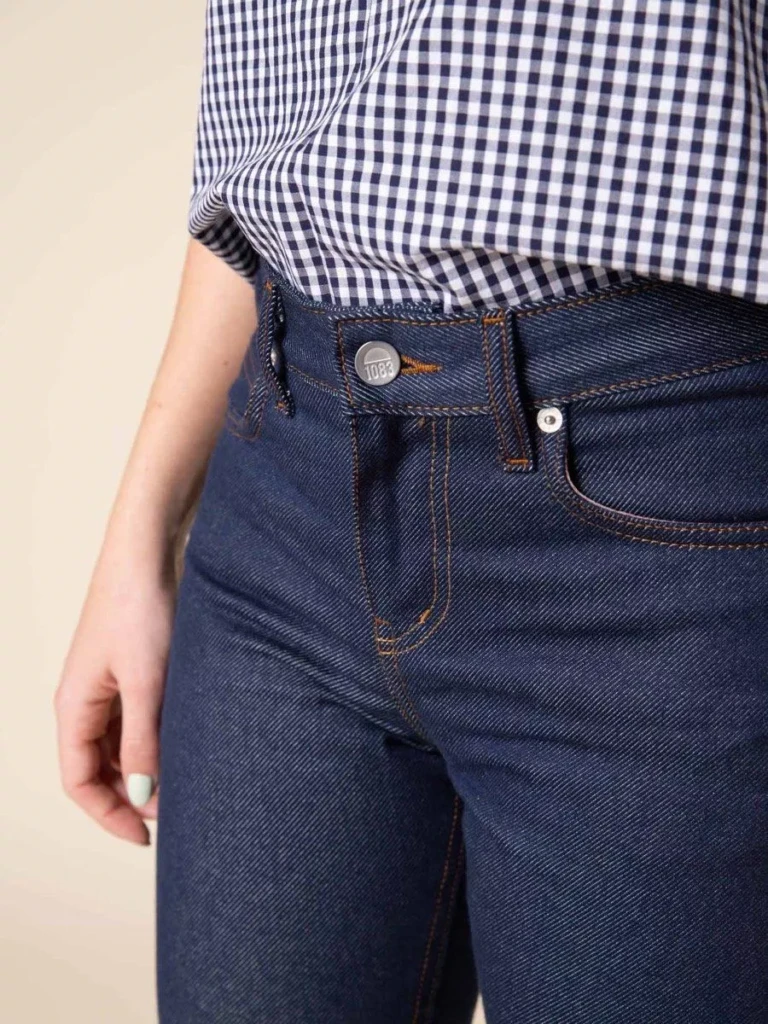 1083 - JEANS DROIT 201N 100 % coton bio denimoriginal bleu