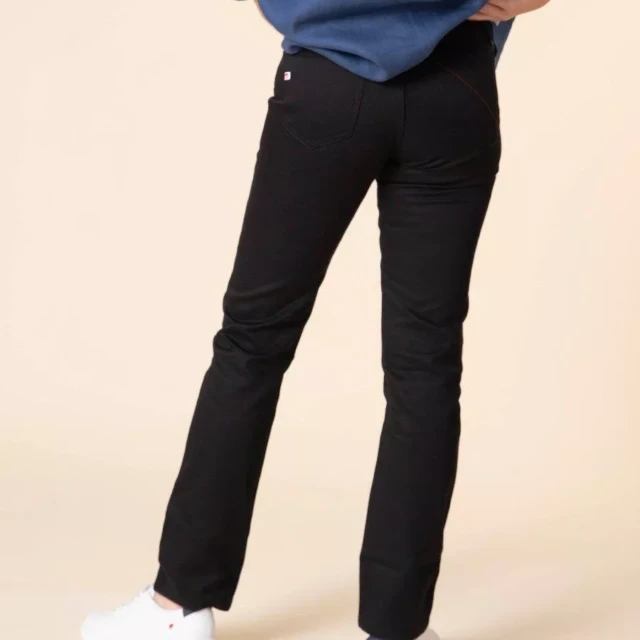 1083 - JEANS DROIT 201N coton bio denimoriginal uni noir