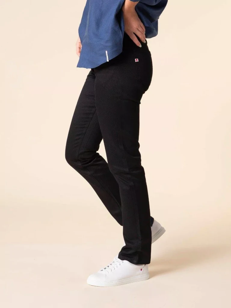 1083 - JEANS DROIT 201N coton bio denimoriginal uni noir