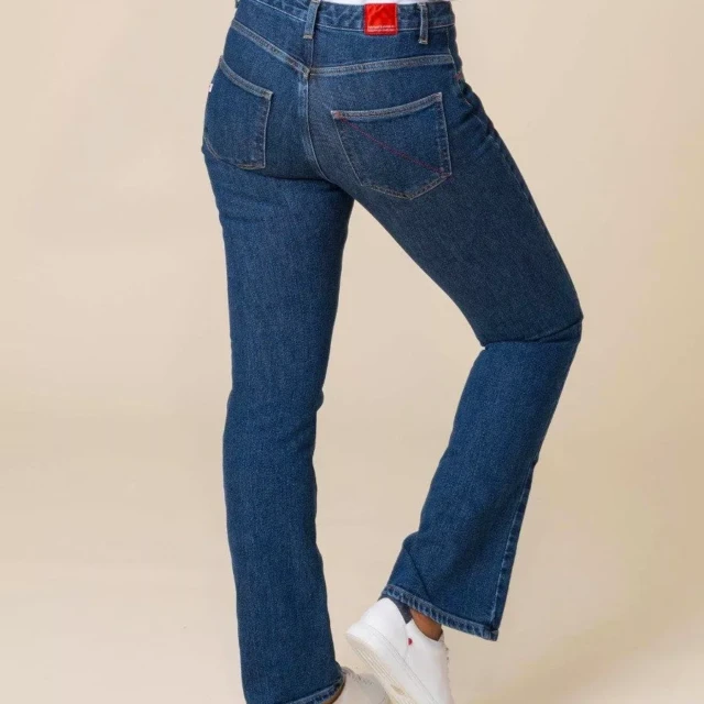 1083 - JEANS BOOTCUT 202N DELAVE coton bio superdenim flex indigo ocean