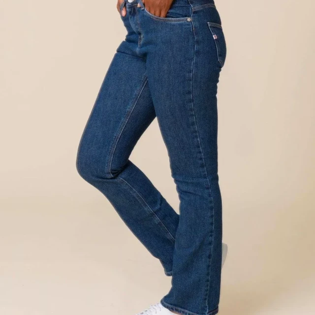 1083 - JEANS BOOTCUT 202N DELAVE coton bio superdenim flex indigo ocean