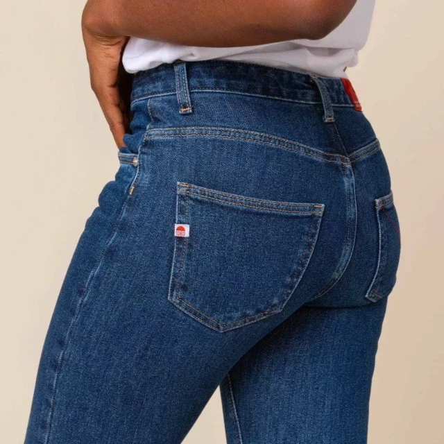 1083 - JEANS BOOTCUT 202N DELAVE coton bio superdenim flex indigo ocean