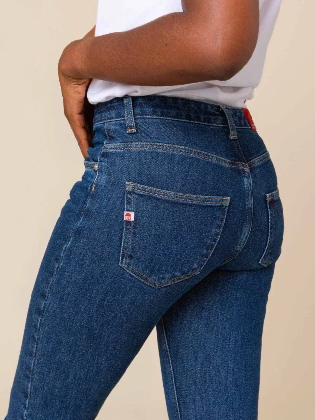 1083 - JEANS BOOTCUT 202N DELAVE coton bio superdenim flex indigo ocean