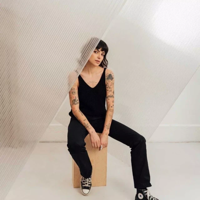 1083 - JEANS BOOTCUT 202N EVASE coton bio superdenim uni noir Femme