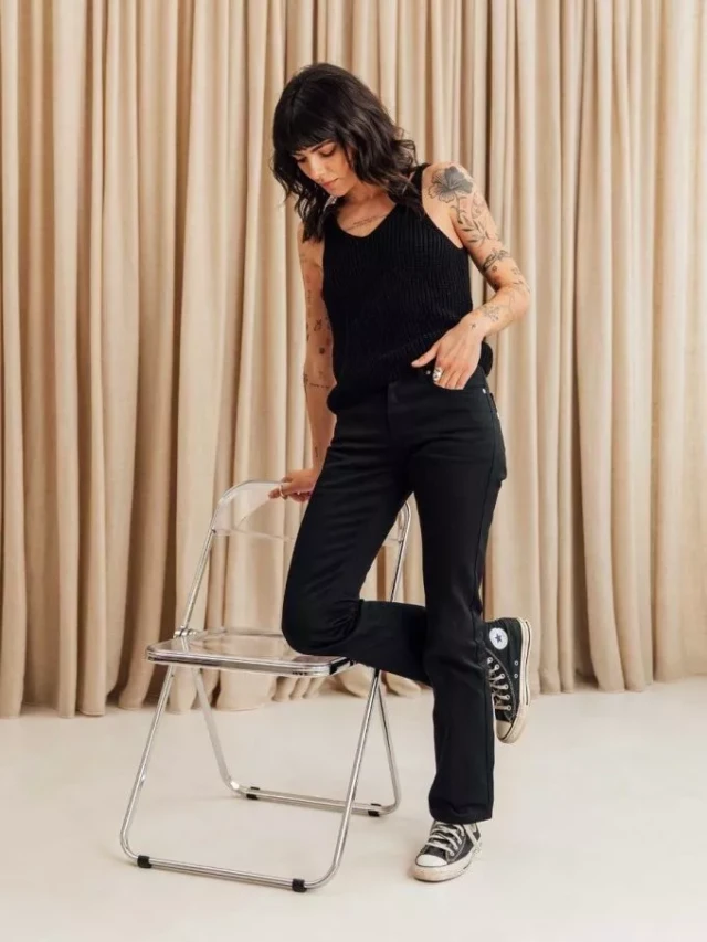 1083 - Jeans bootcut 202n evase