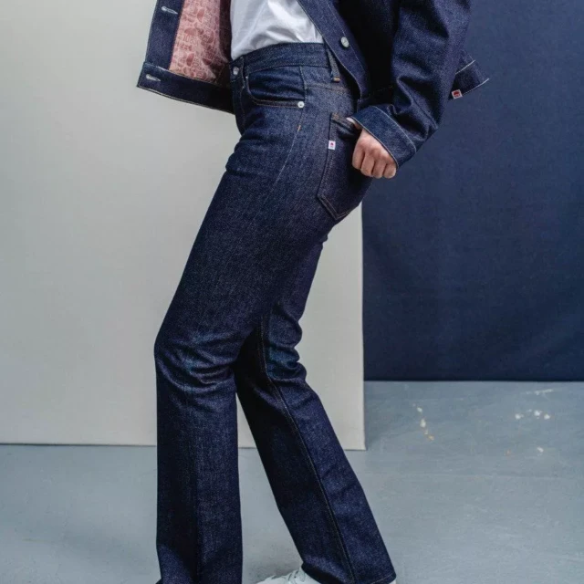 1083 - JEANS BOOTCUT 202N EVASE coton bio superdenim flex indigo brut