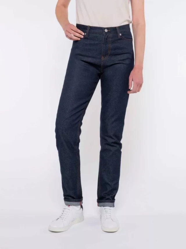 1083 - Jeans selvedge ajuste 203h taille haute