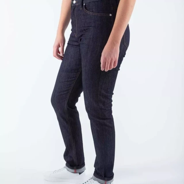1083 - JEANS SLIM 204H FUSELE taille haute coton bio filidenim flex indigo brut