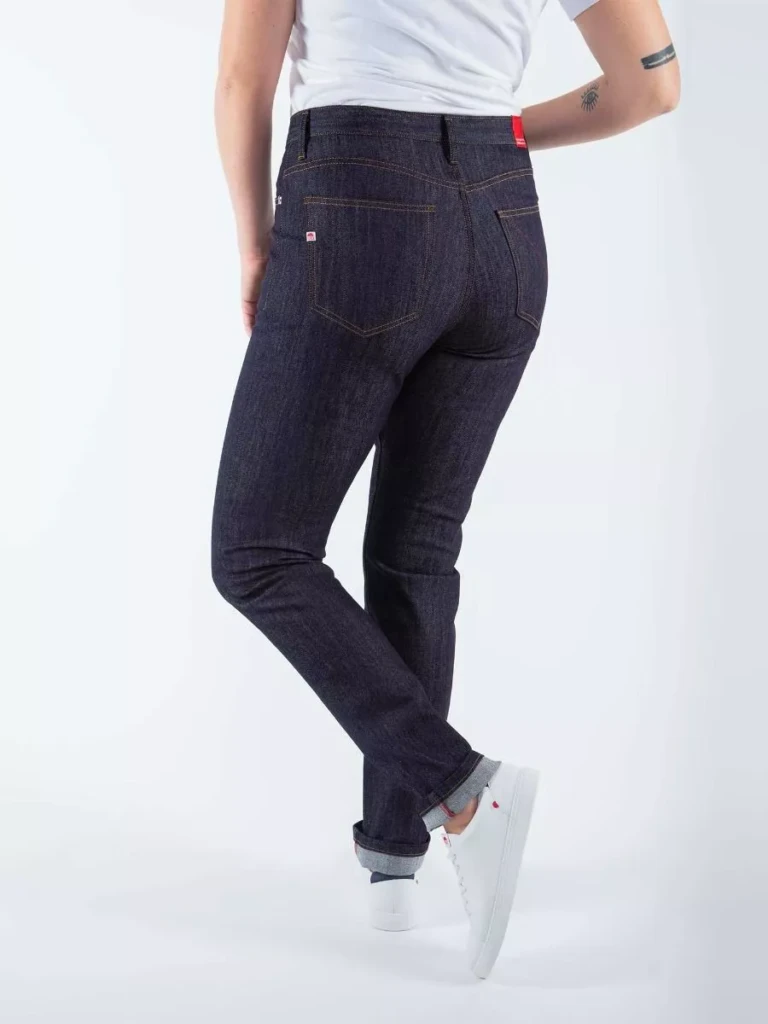 1083 - JEANS SLIM 204H FUSELE taille haute coton bio filidenim flex indigo brut