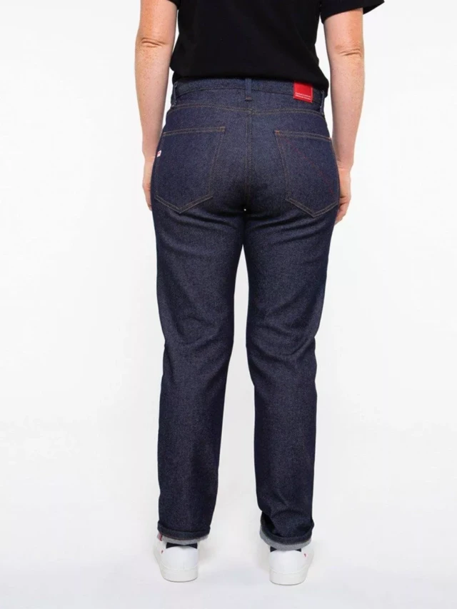 1083 - JEANS AJUSTE 205N ATHLETIQUE  coton bio superdenim flex indigo brut