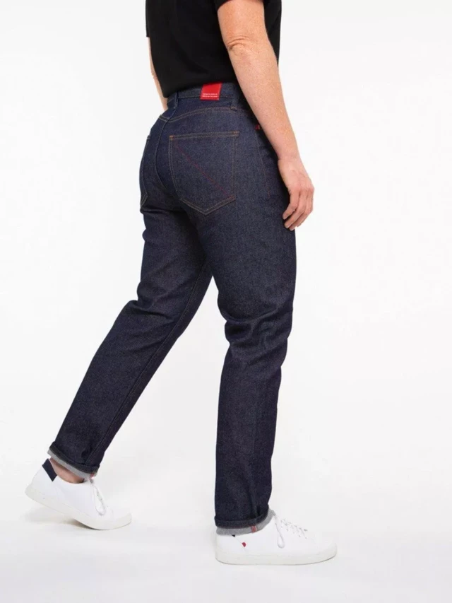 1083 - JEANS AJUSTE 205N ATHLETIQUE  coton bio superdenim flex indigo brut