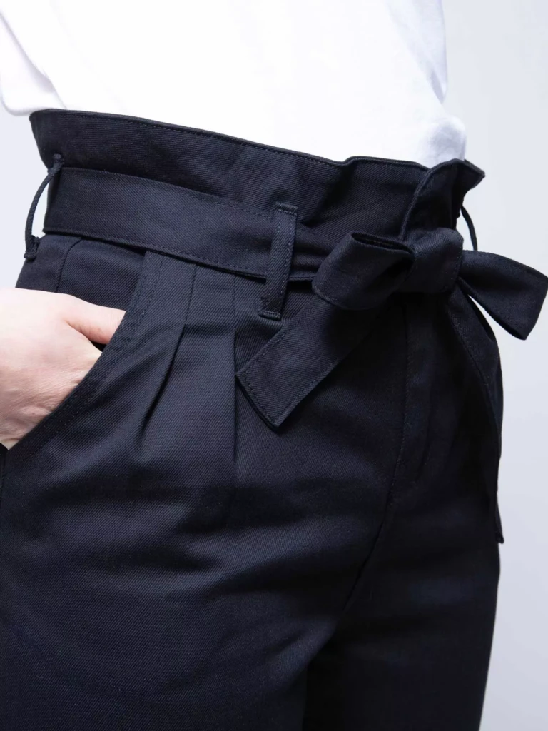 1083 - PANTALON NOUE CAROTTE 209H coton bio filidenim flex uni noir