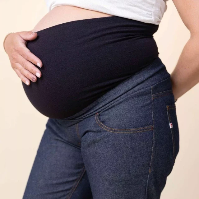 1083 - JEANS GROSSESSE 217N AJUSTE coton bio filidenim flex bleu Femme