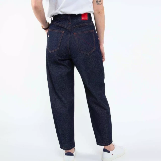 1083 - JEANS BALLON CARDE 218H 100 % coton bio superdenim indigo brut