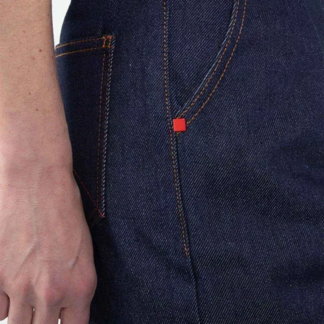 1083 - JEANS BALLON CARDE 218H 100 % coton bio superdenim indigo brut