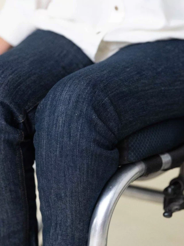 1083 - JEANS ADAPTE PMR 223N AJUSTE coton bio filidenim flex bleu Femme