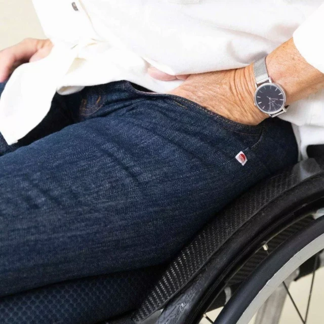 1083 - JEANS ADAPTE PMR 223N AJUSTE coton bio filidenim flex bleu Femme