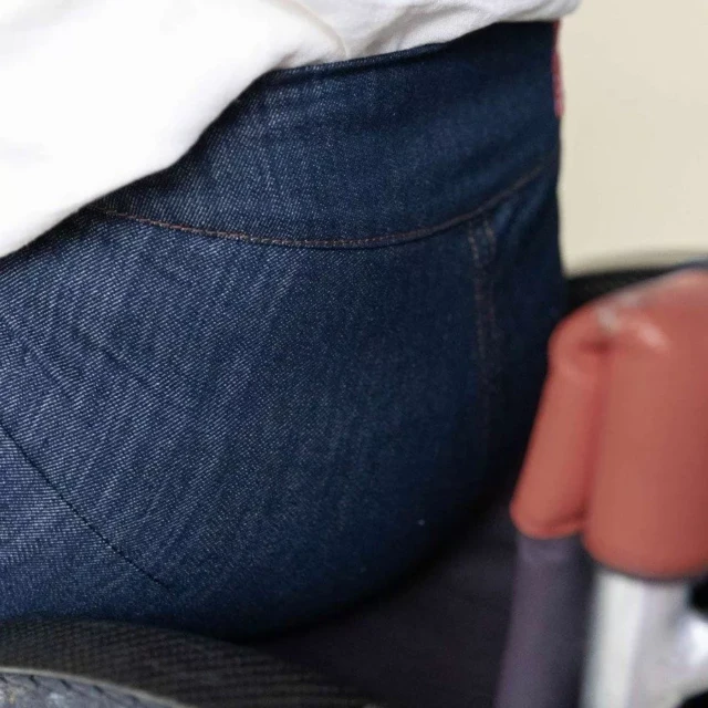 1083 - JEANS ADAPTE PMR 223N AJUSTE coton bio filidenim flex bleu Femme