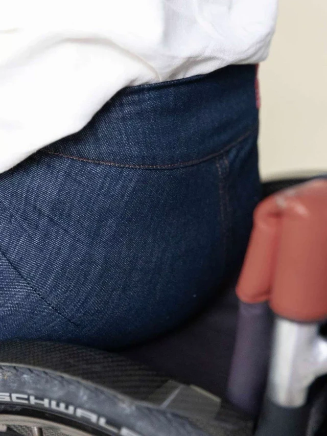 1083 - JEANS ADAPTE PMR 223N AJUSTE coton bio filidenim flex bleu Femme