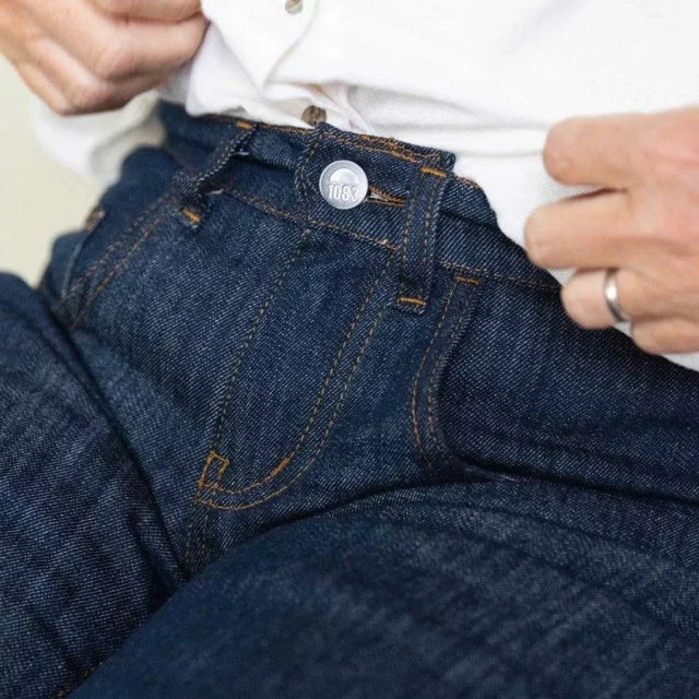 1083 - JEANS ADAPTE PMR 223N AJUSTE coton bio filidenim flex bleu Femme