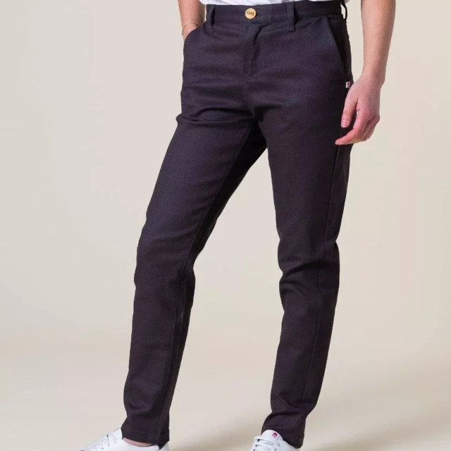 1083 - CHINO AJUSTE 263N coton bio filidenim flex uni anthracite Femme