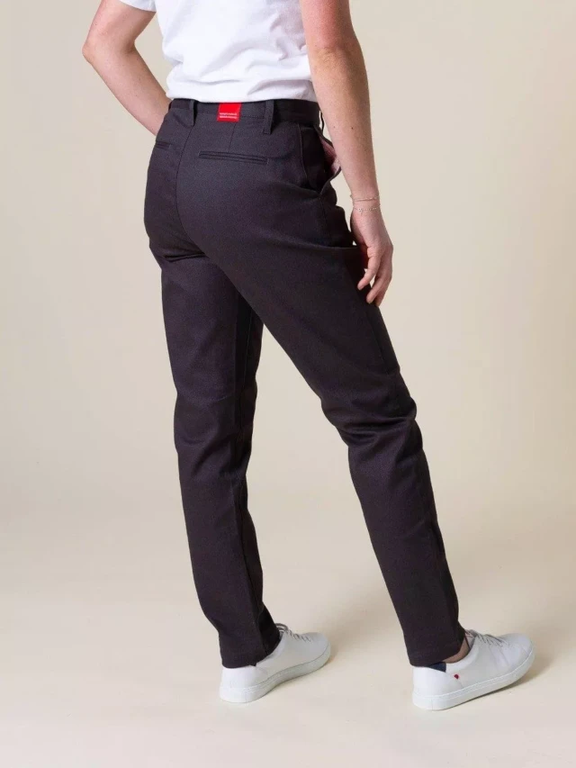 1083 - CHINO AJUSTE 263N coton bio filidenim flex uni anthracite Femme