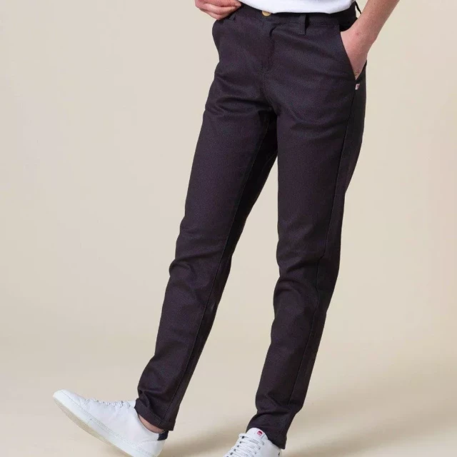 1083 - CHINO AJUSTE 263N coton bio filidenim flex uni anthracite Femme