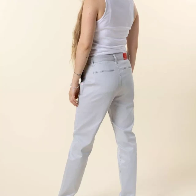 1083 - CHINO AJUSTE 263N coton bio filidenim flex uni bleu glacier Femme