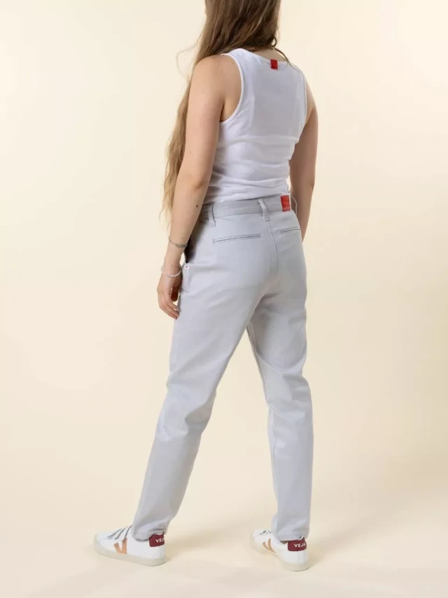 1083 - CHINO AJUSTE 263N coton bio filidenim flex uni bleu glacier Femme
