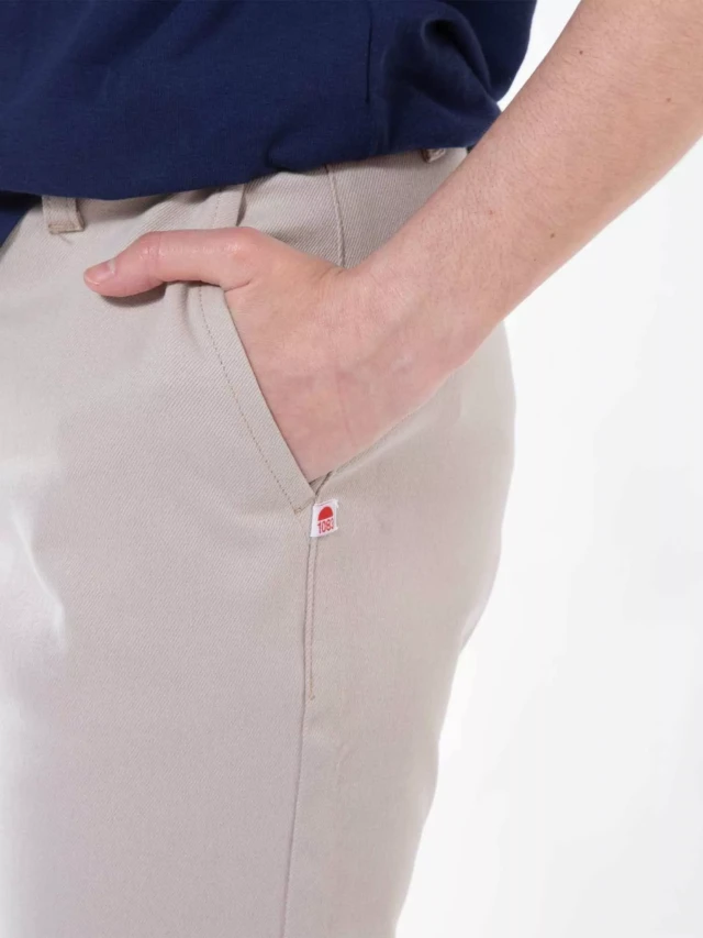 1083 - CHINO AJUSTE 263N coton bio filidenim flex uni beige Femme