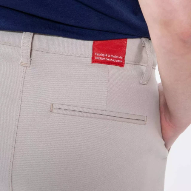 1083 - CHINO AJUSTE 263N coton bio filidenim flex uni beige Femme