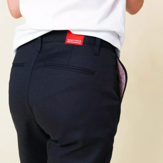 1083 - CHINO AJUSTE 263N noir coton bio filidenim flex Femme