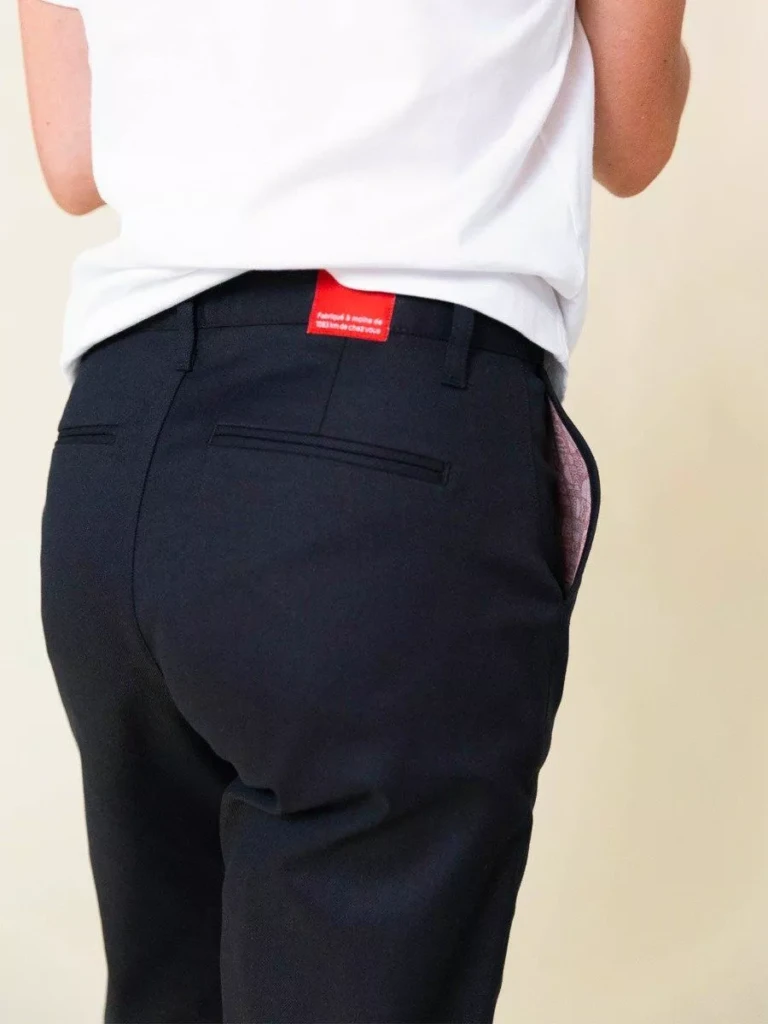 1083 - CHINO AJUSTE 263N noir coton bio filidenim flex Femme