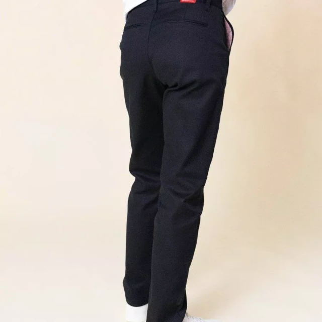 1083 - CHINO AJUSTE 263N noir coton bio filidenim flex Femme
