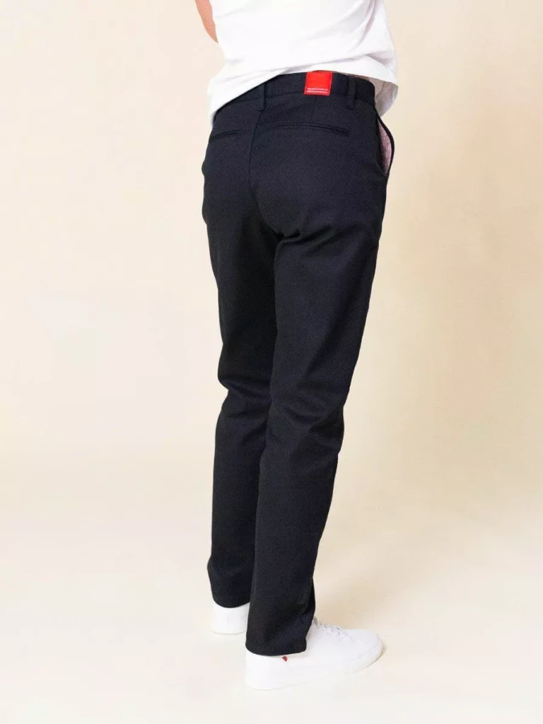 1083 - CHINO AJUSTE 263N noir coton bio filidenim flex Femme