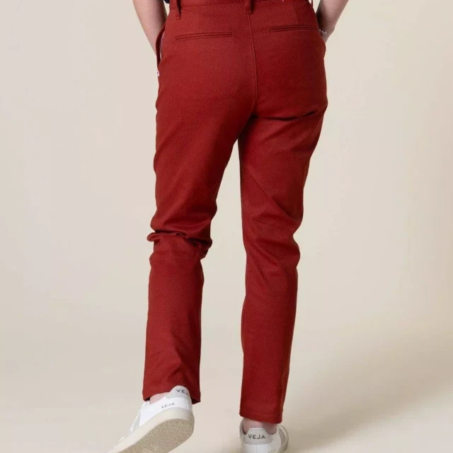 1083 - CHINO AJUSTE 263N coton bio filidenim flex uni terracotta Femme