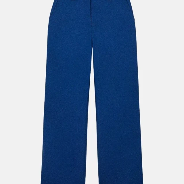 1083 - JEANS LARGE 266H DROIT bleu ouvrier uni superdenim coton bio