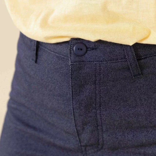 1083 - JEANS DROIT 281H INFINI taille haute recycle superdenim bleu Femme