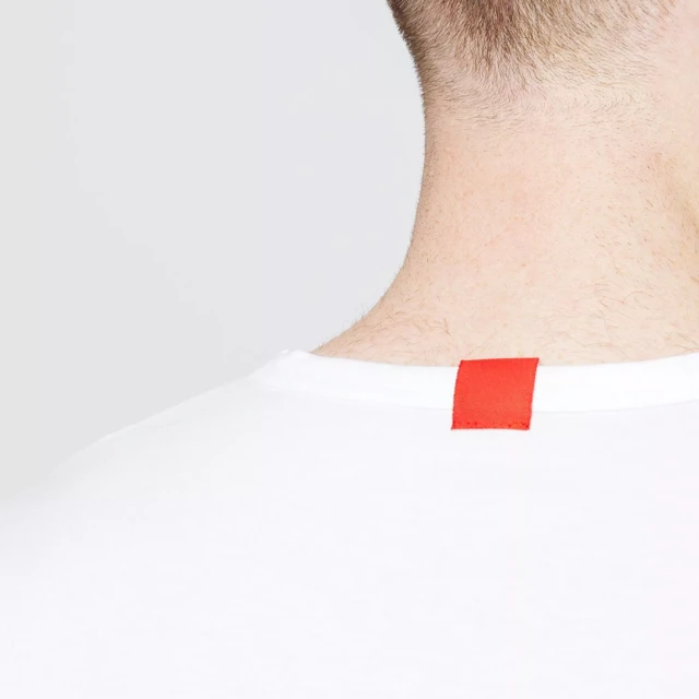 1083 - T-SHIRT COL V 301 UNI coton bio blanc Homme