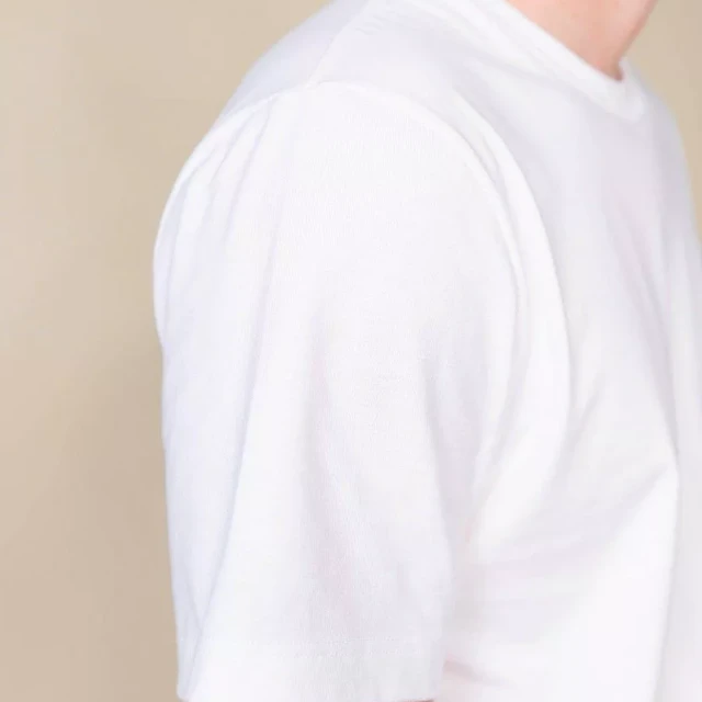 1083 - T-SHIRT DROIT 304 UNI coton bio blanc Homme