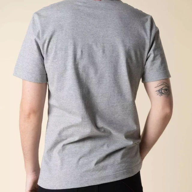 1083 - T-SHIRT DROIT 304 UNI coton bio gris chine Homme