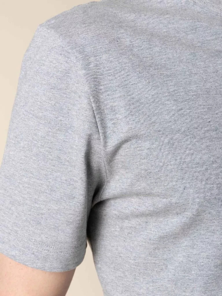 1083 - T-SHIRT DROIT 304 UNI coton bio gris chine Homme