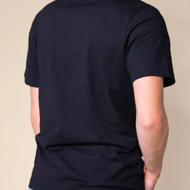 1083 - T-SHIRT DROIT 304 UNI coton bio noir Homme