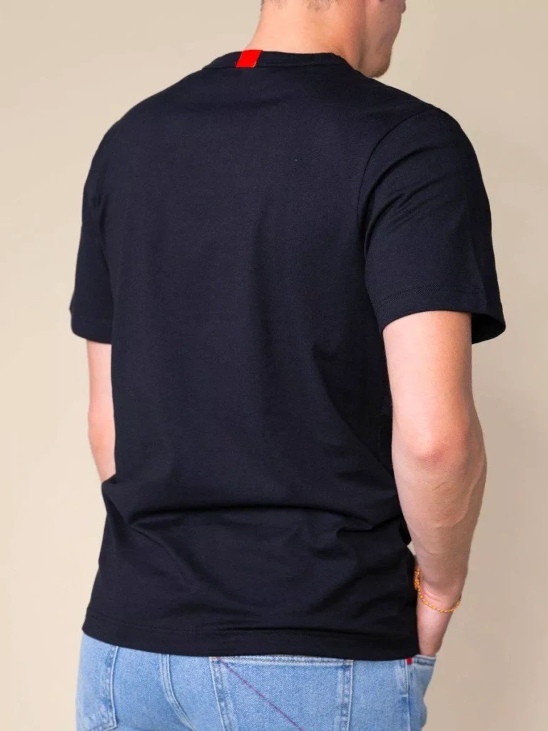 1083 - T-SHIRT DROIT 304 UNI coton bio noir Homme