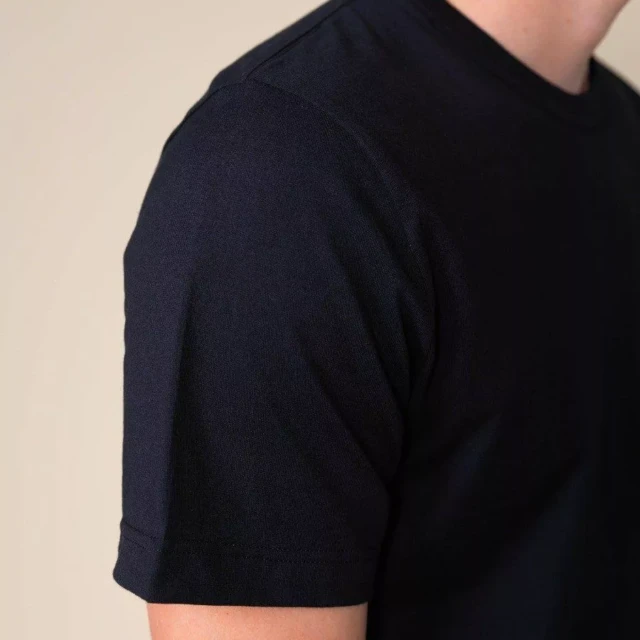 1083 - T-SHIRT DROIT 304 UNI coton bio noir Homme