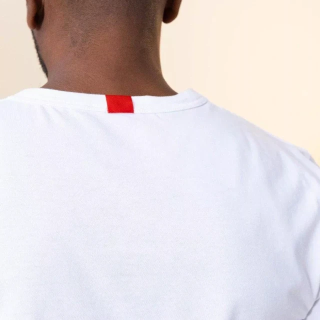 1083 - T-SHIRT DROIT BRODE 304 UNI coton bio blanc Homme