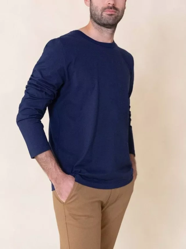 1083 - T-shirt manches longues droit 305 uni